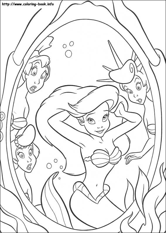 The Little Mermaid coloring picture